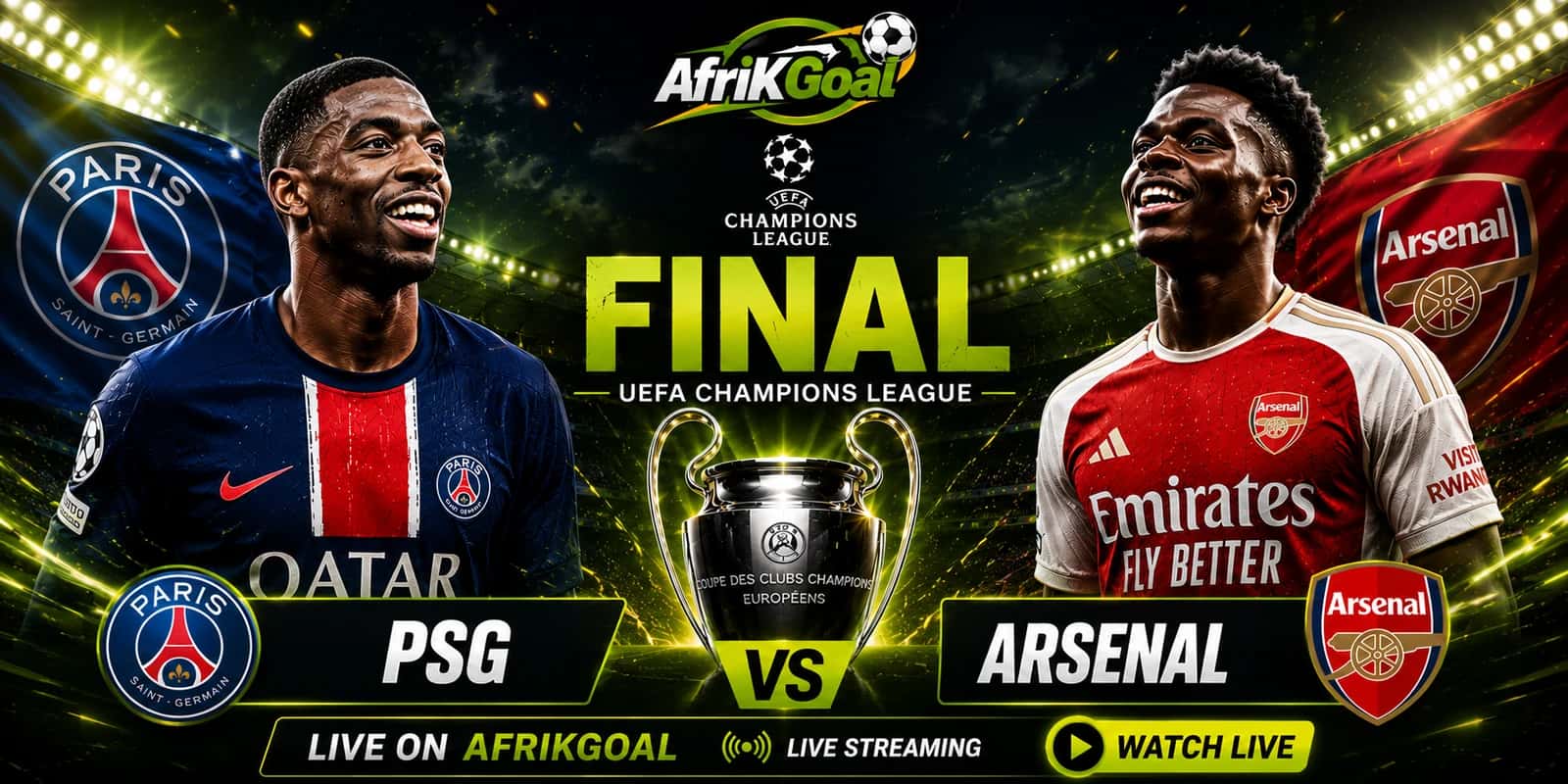 PSG vs Arsenal — Champions League Final